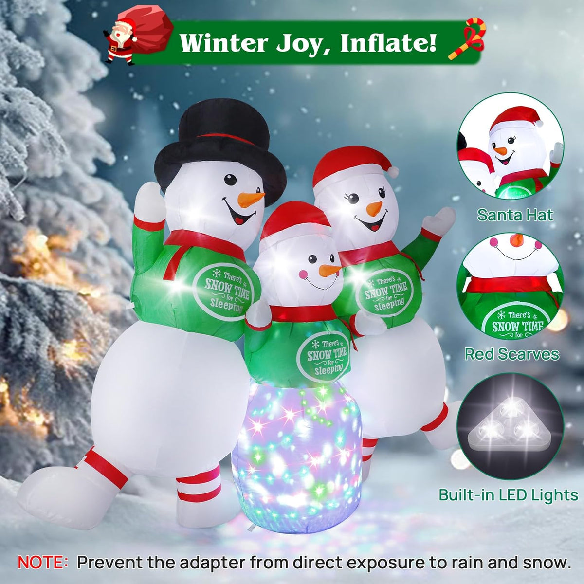 Snowman Family Inflatable