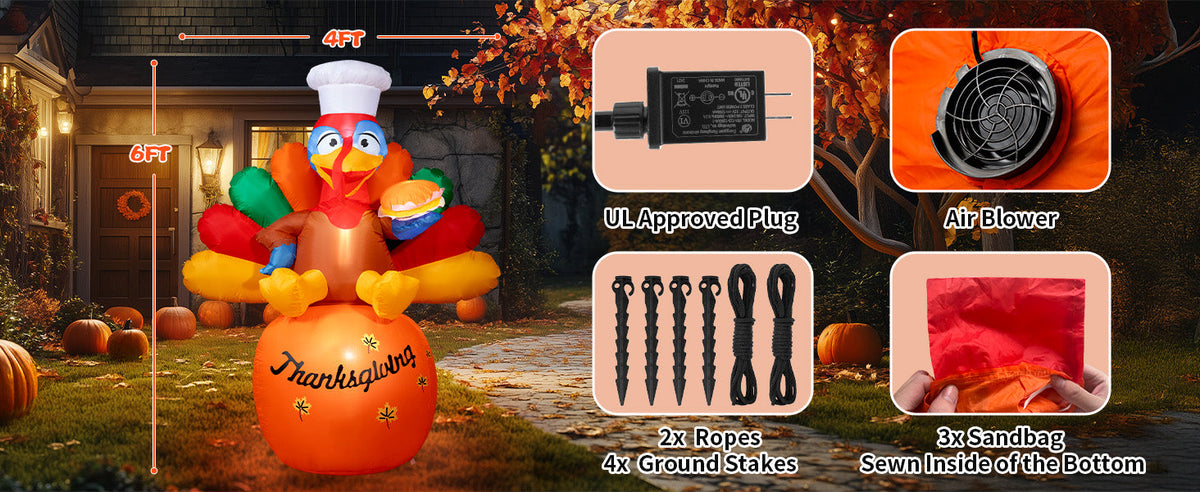 Chef Turkey Inflatable
