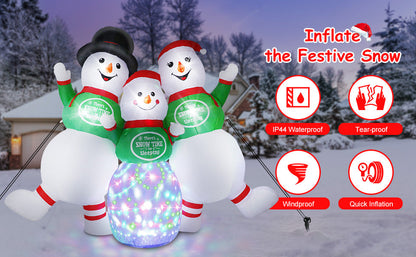 Snowman Family Inflatable