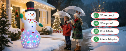 Motion Sensor Snowman Inflatable