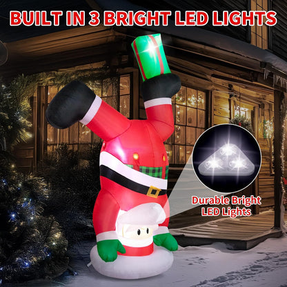 Handstand Santa Inflatable