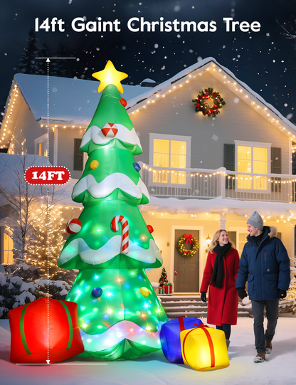 Giant Christmas Tree with Gifts Inflatable