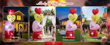 Giant Hearts & Ring Box Inflatable