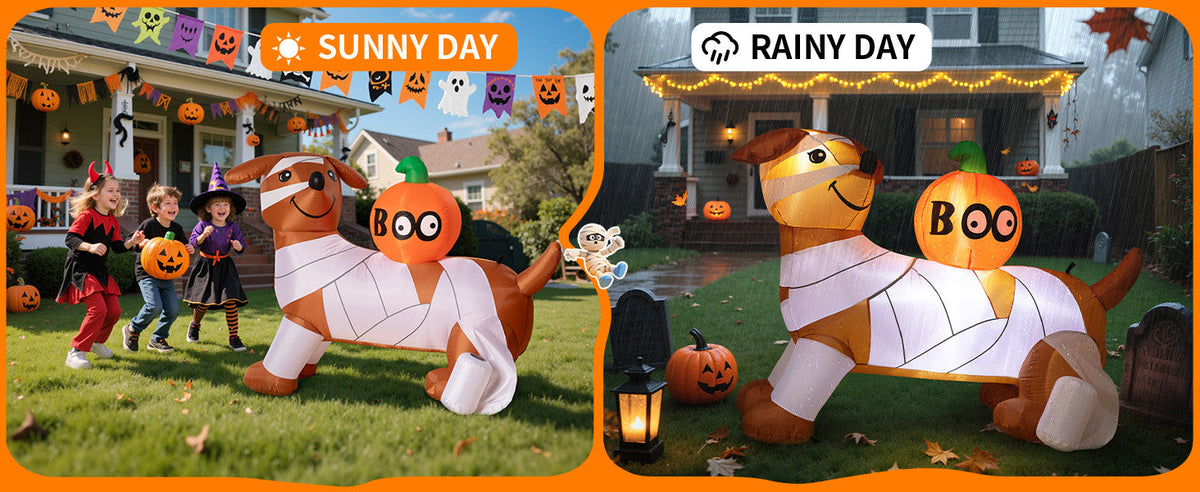 Mummy Dachshund Inflatable