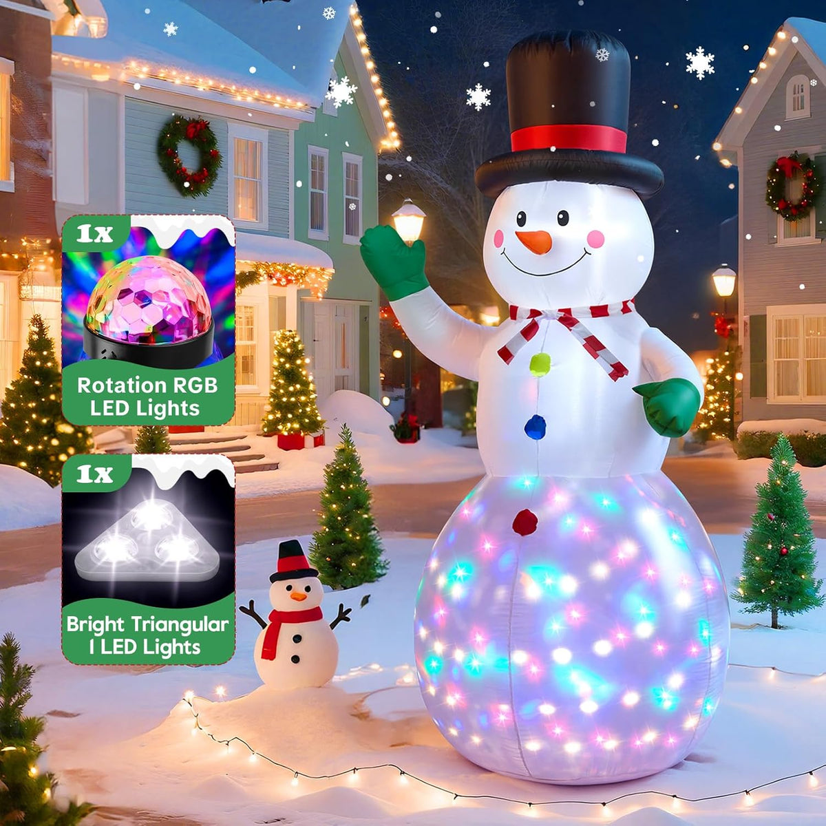 Motion Sensor Snowman Inflatable