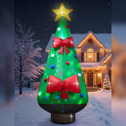 Giant Christmas Tree with Bow Inflatable