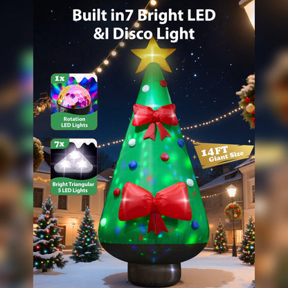 Giant Christmas Tree with Bow Inflatable