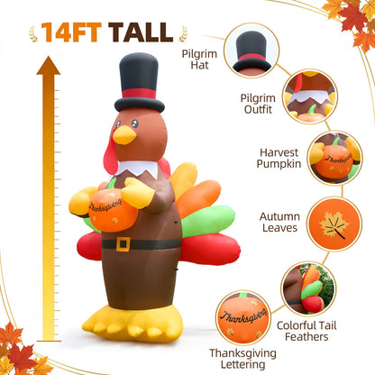 Giant Pilgrim Turkey Inflatable