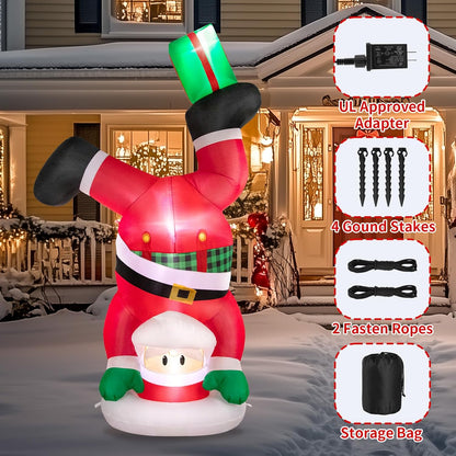 Handstand Santa Inflatable