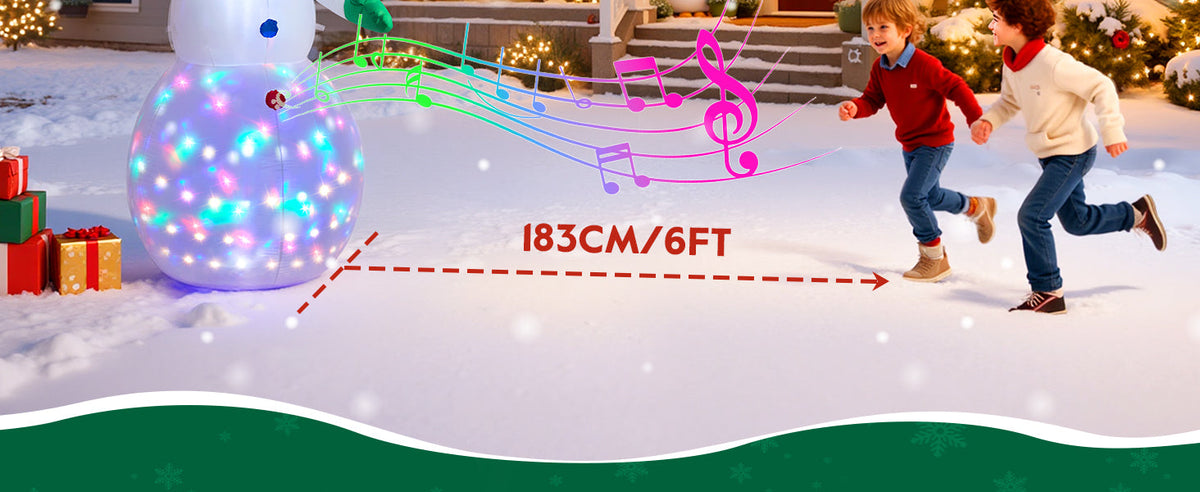Motion Sensor Snowman Inflatable