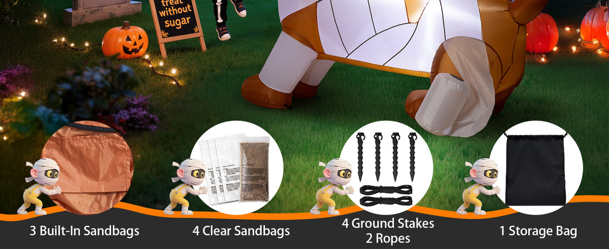 Mummy Dachshund Inflatable