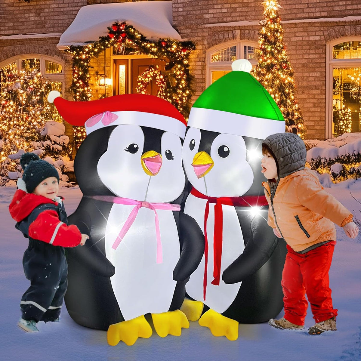 Lovers Penguins Inflatable