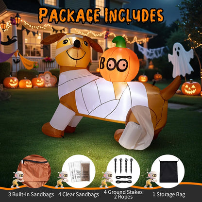 Mummy Dachshund Inflatable