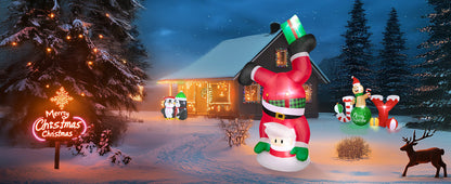 Handstand Santa Inflatable