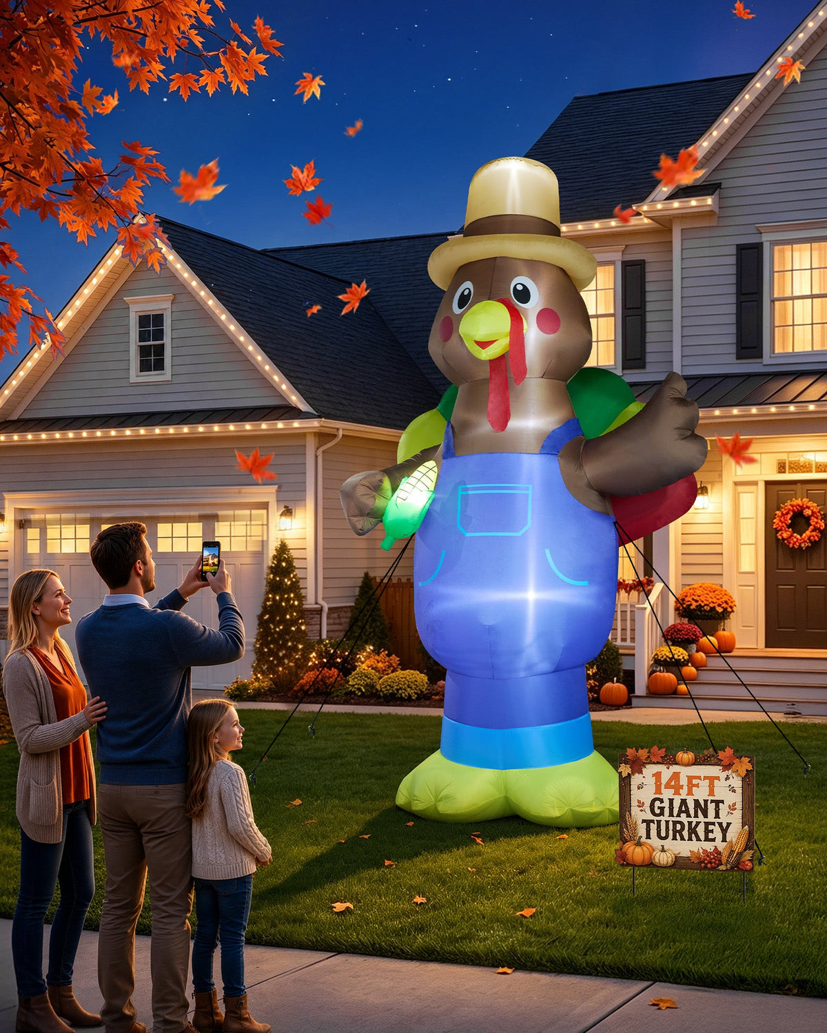 Giant Farmer Turkey Inflatable