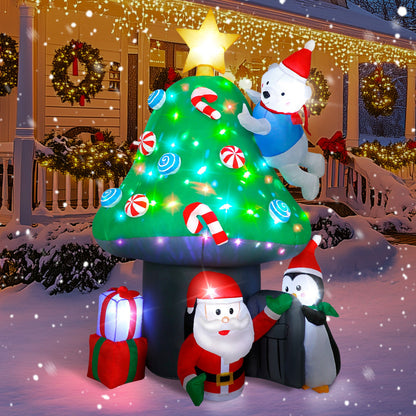 Christmas Mushroom House Inflatable