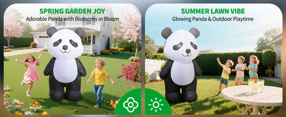 Holiday Panda Inflatable
