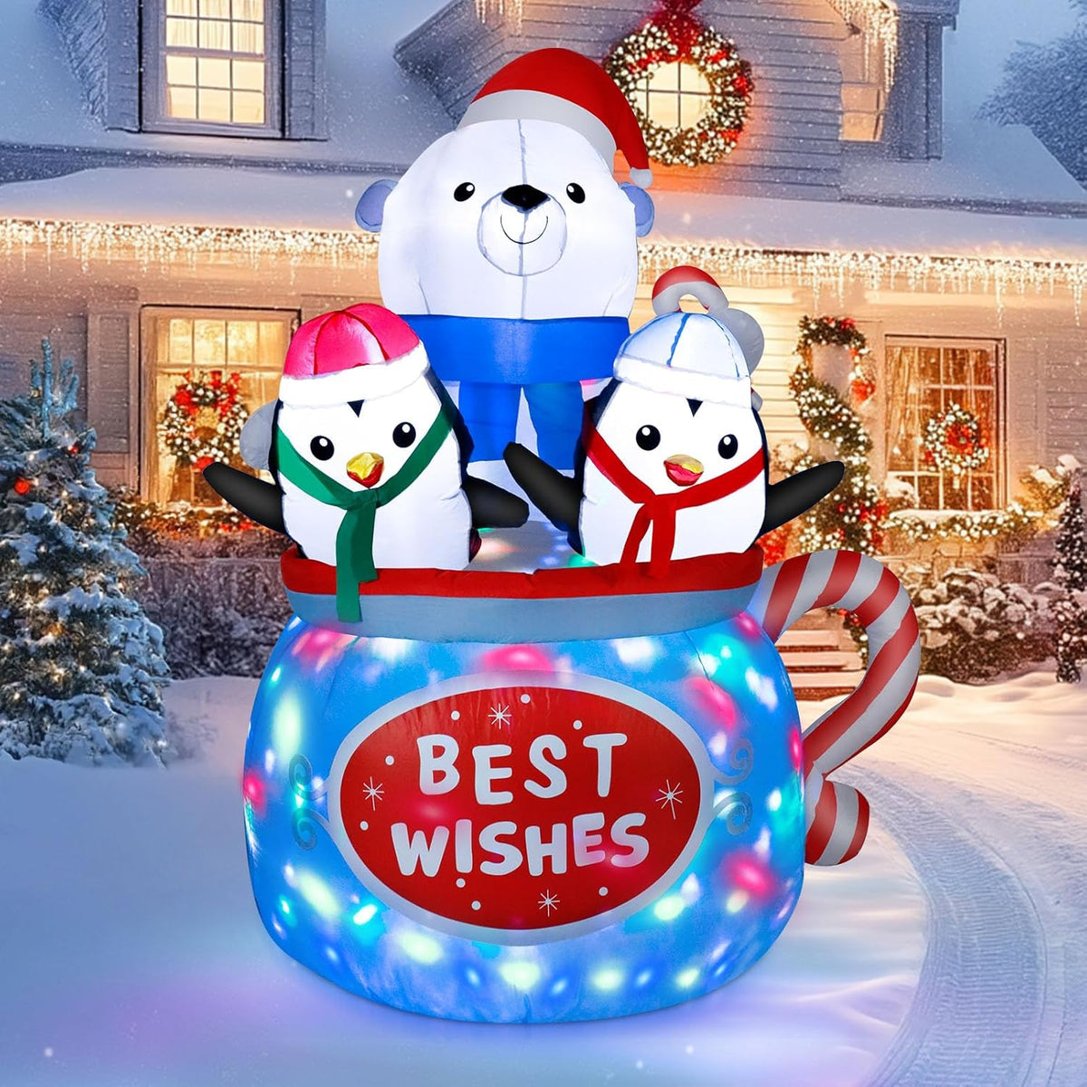 Classic Santa with Gift Sack Inflatable