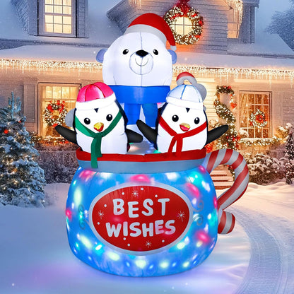 Classic Santa with Gift Sack Inflatable