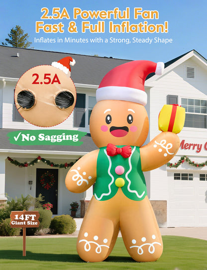 Giant Gingerbread Man Inflatable