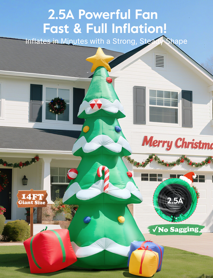 Giant Christmas Tree with Gifts Inflatable