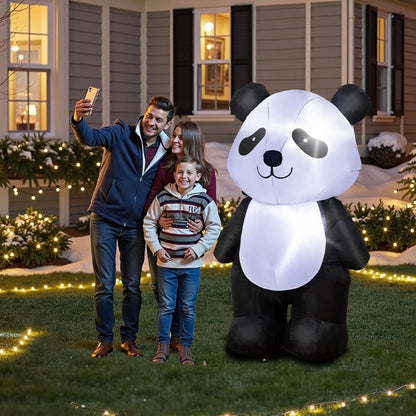 Holiday Panda Inflatable