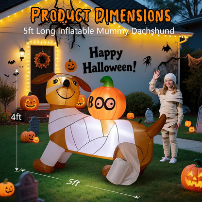 Mummy Dachshund Inflatable