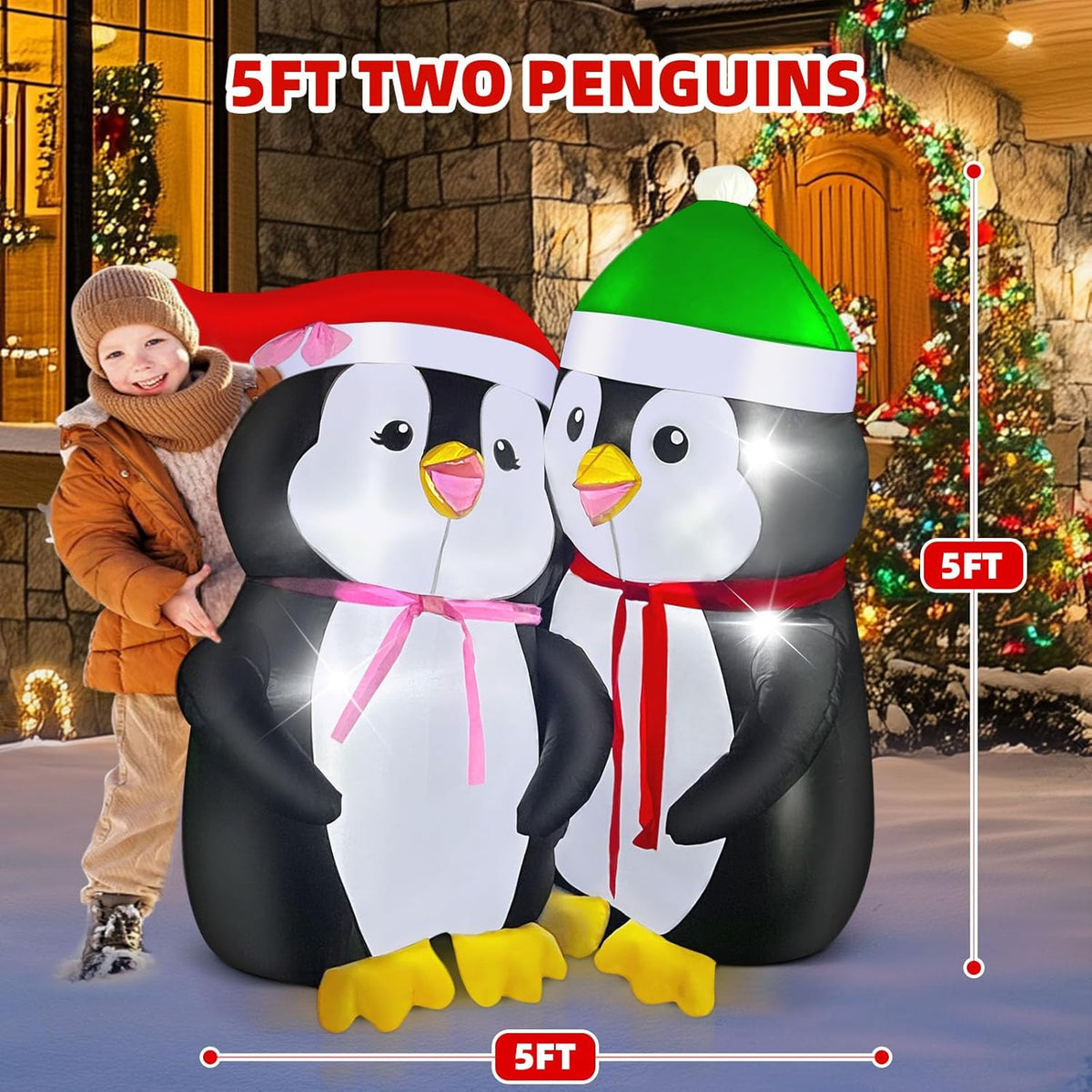 Lovers Penguins Inflatable
