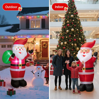 Classic Santa with Gift Sack Inflatable