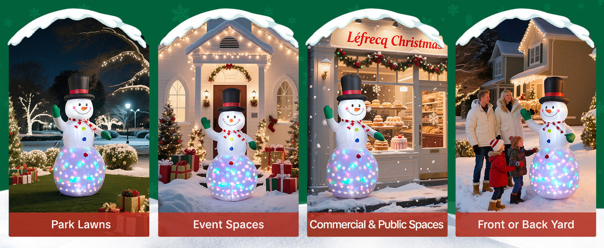 Motion Sensor Snowman Inflatable