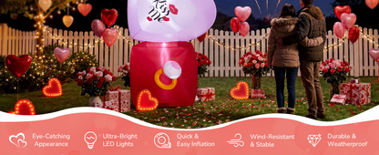 Giant Hearts & Ring Box Inflatable
