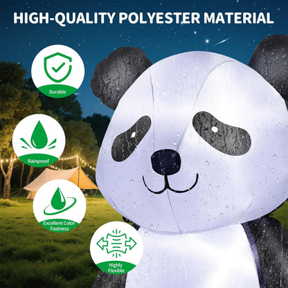 Holiday Panda Inflatable