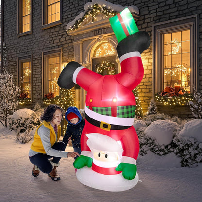 Handstand Santa Inflatable