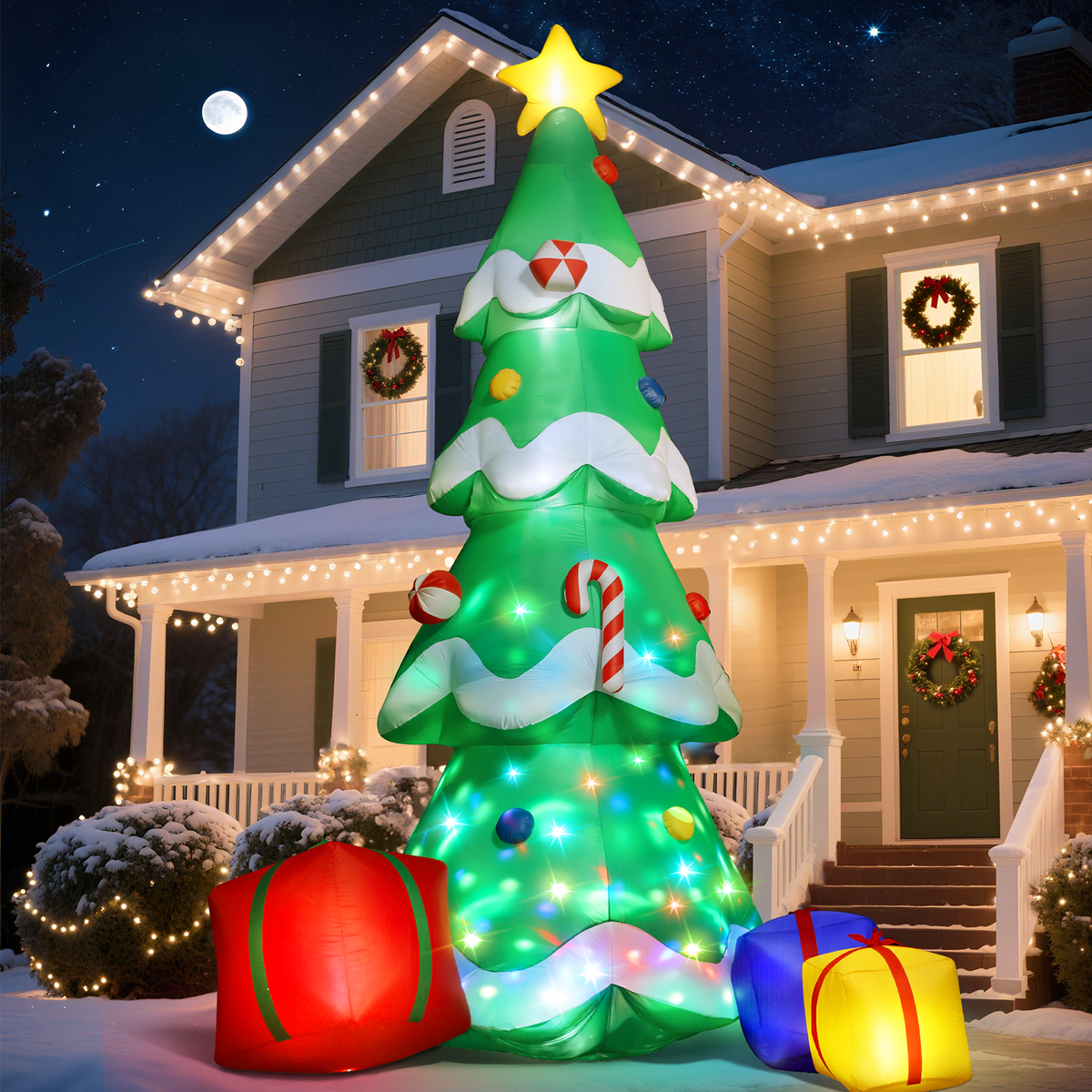 Giant Christmas Tree with Gifts Inflatable