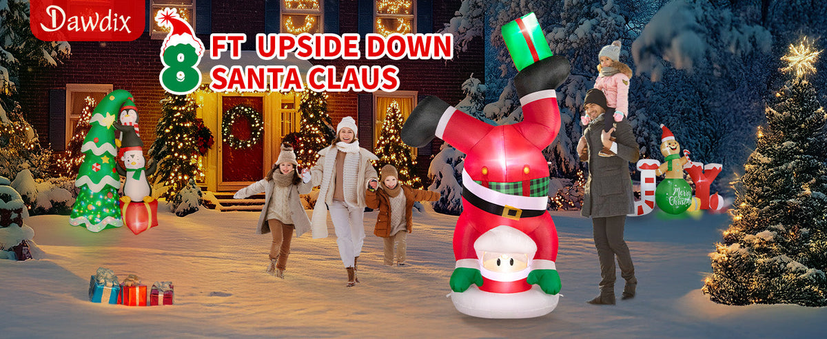 Handstand Santa Inflatable