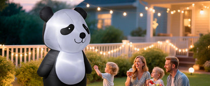 Holiday Panda Inflatable