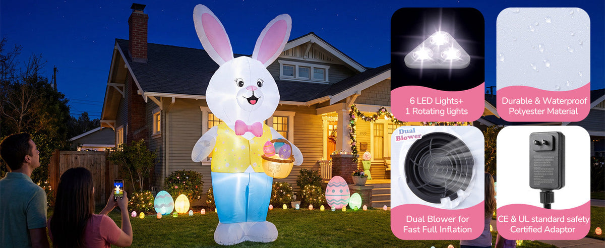 Giant Easter Bunny Inflatable