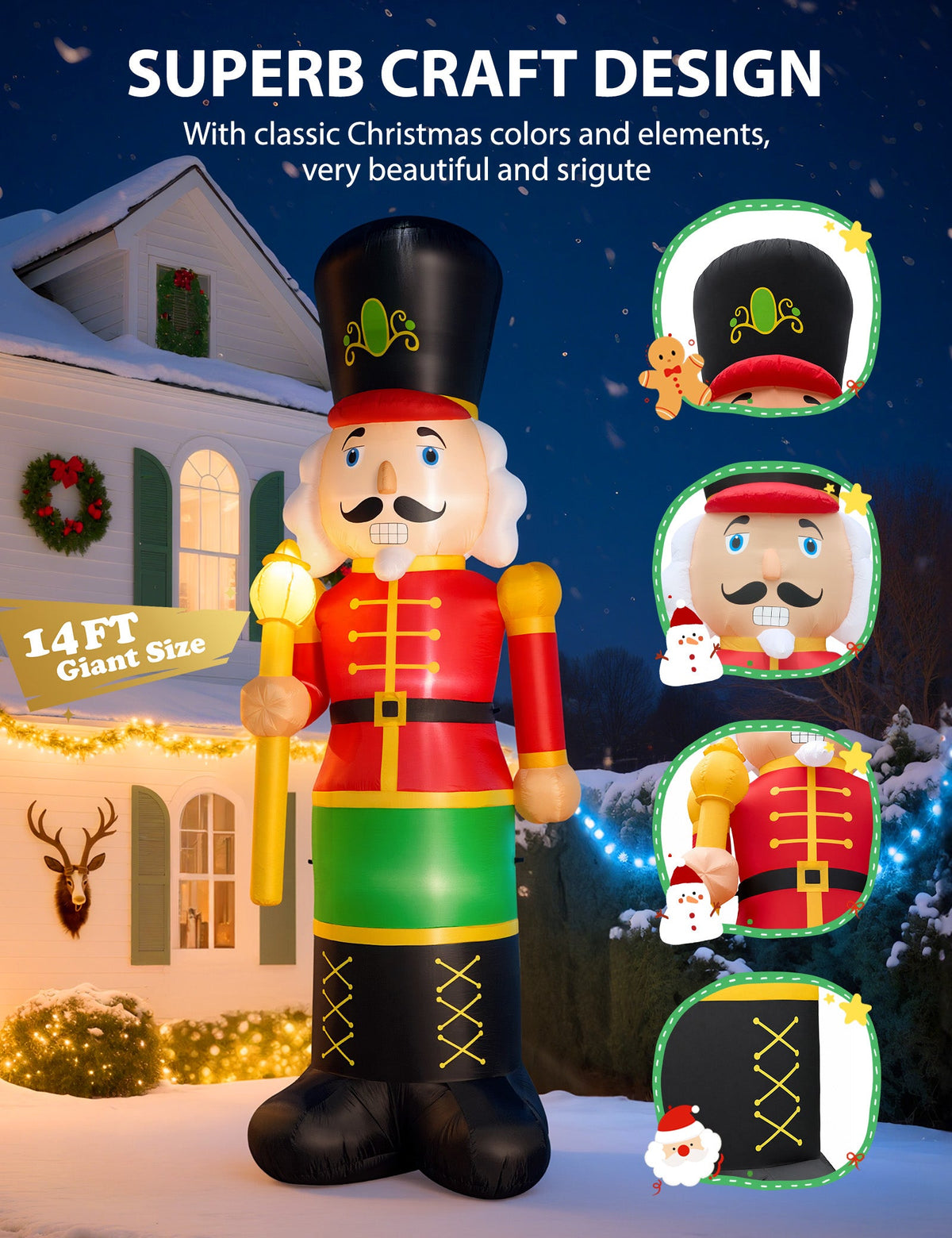 Giant Nutcracker Soldier Inflatable