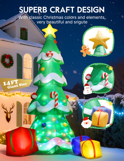 Giant Christmas Tree with Gifts Inflatable