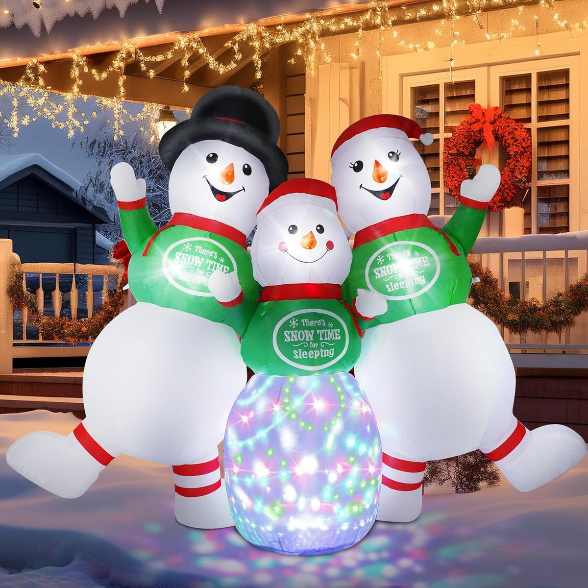 Snowman Family Inflatable