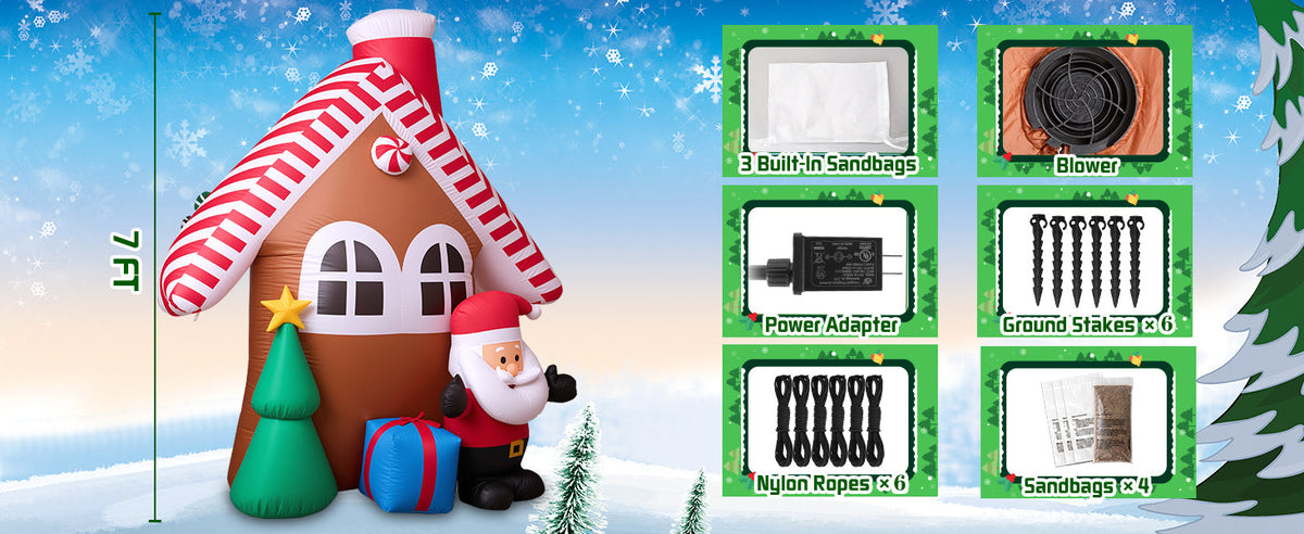 Christmas Candy House Inflatable