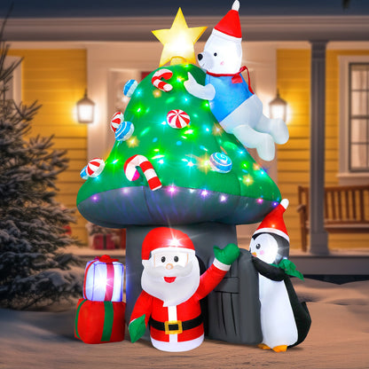Christmas Mushroom House Inflatable