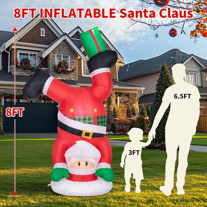 Handstand Santa Inflatable