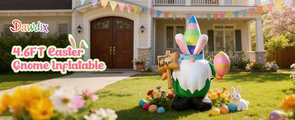 Easter Rabbit Gnome Inflatable