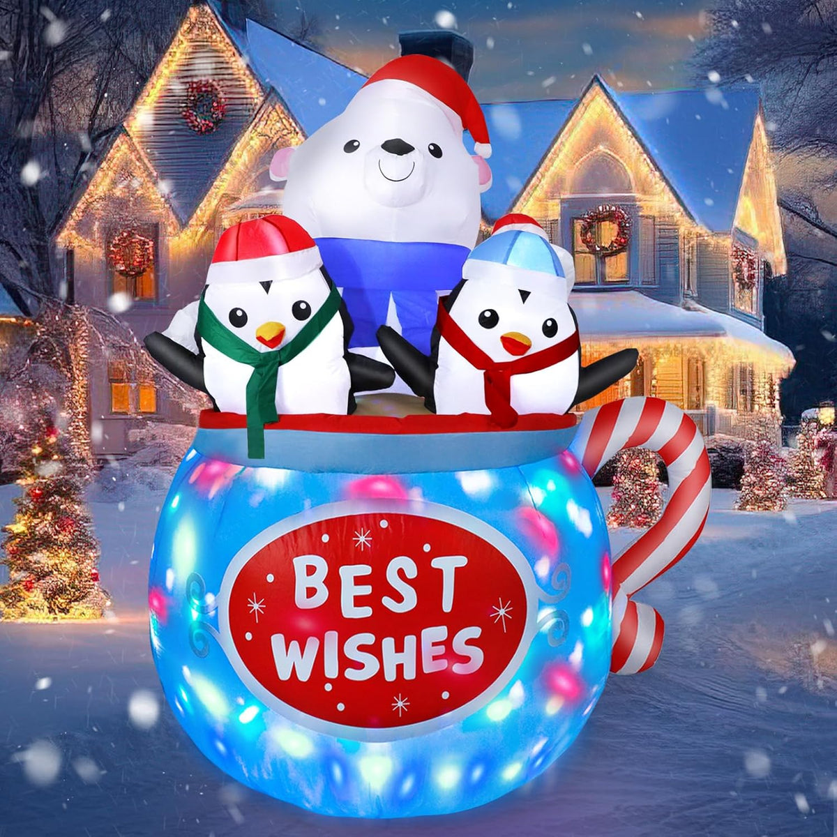 Snowman Family Inflatable
