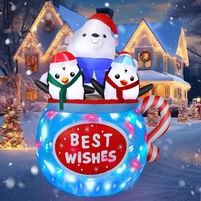 Snowman Family Inflatable