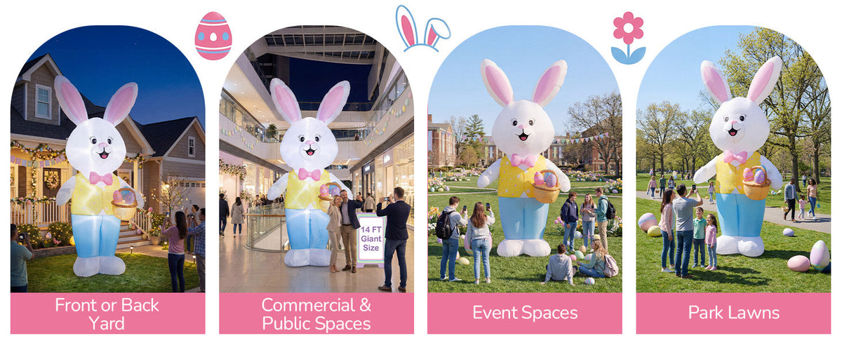 Giant Easter Bunny Inflatable