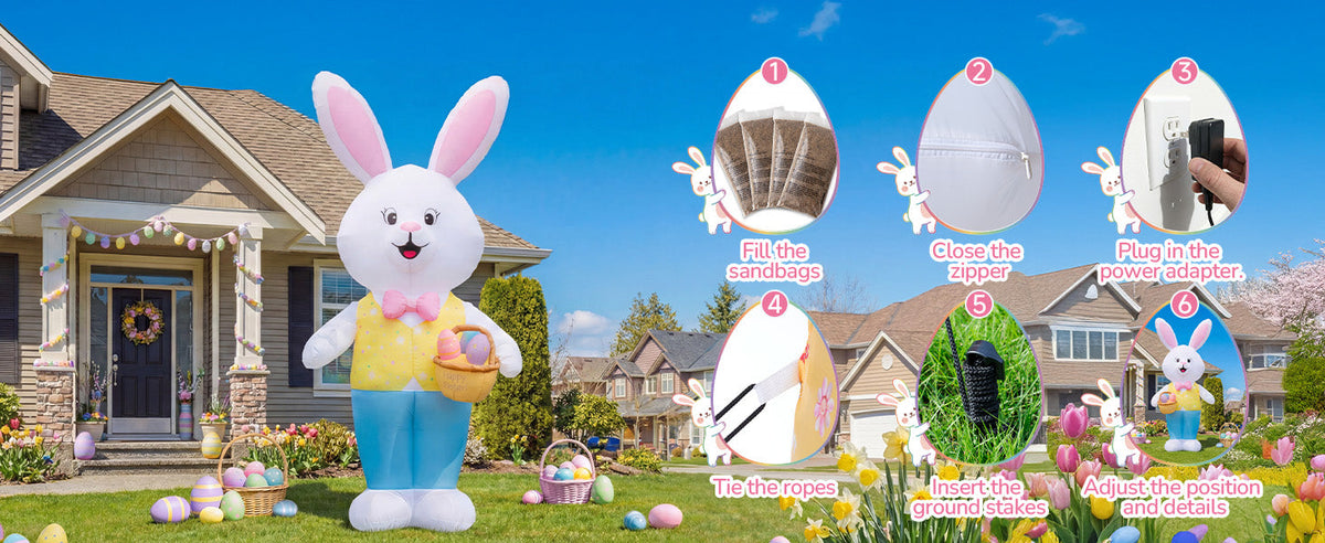 Giant Easter Bunny Inflatable