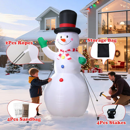 Motion Sensor Snowman Inflatable