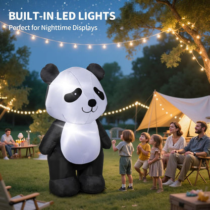Holiday Panda Inflatable